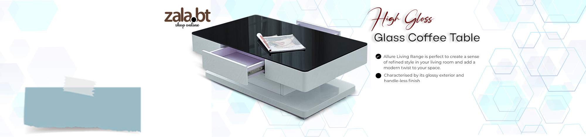 High Gloss Glass Coffee Table