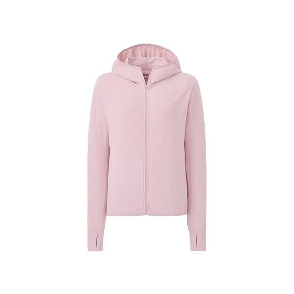 Uniqlo Airism UV Protection Zipped Hoodie(Women) - Pink - XL 