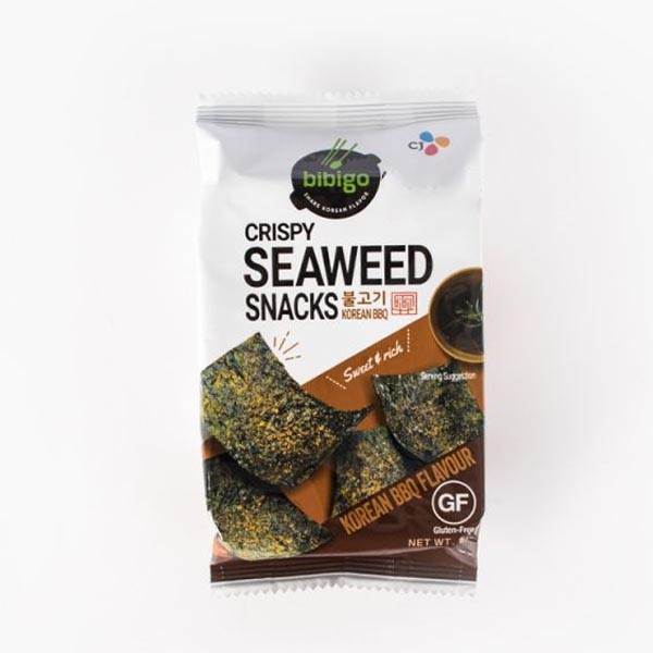 CJ Bibigo Crispy Seaweed Snack Korean BBQ Flavour, 5g zala.bt