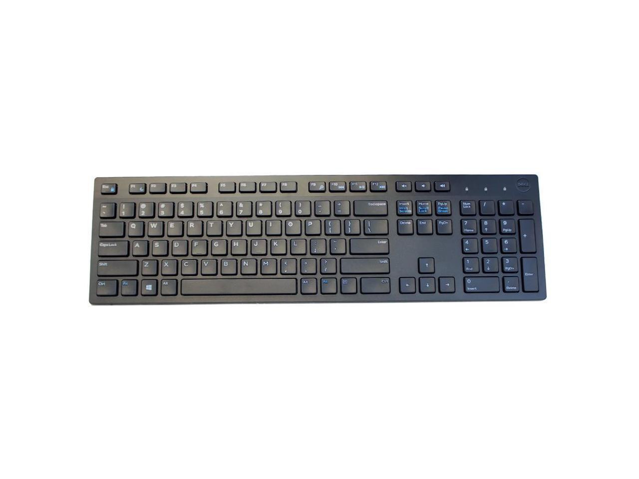Zala bt dell kb216 black usb wired slim keyboard
