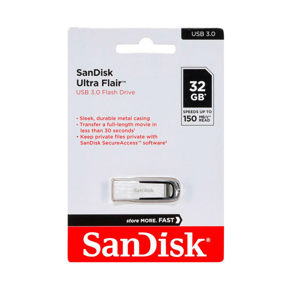 SanDisk Ultra Flair Drive - USB 3.0 32GB