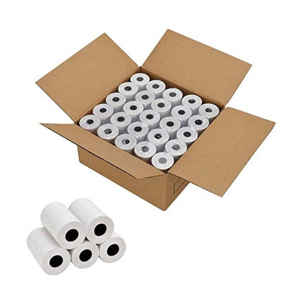 TVS Thermal Paper Roll (3inch-40mtrs), (Pack of 50)