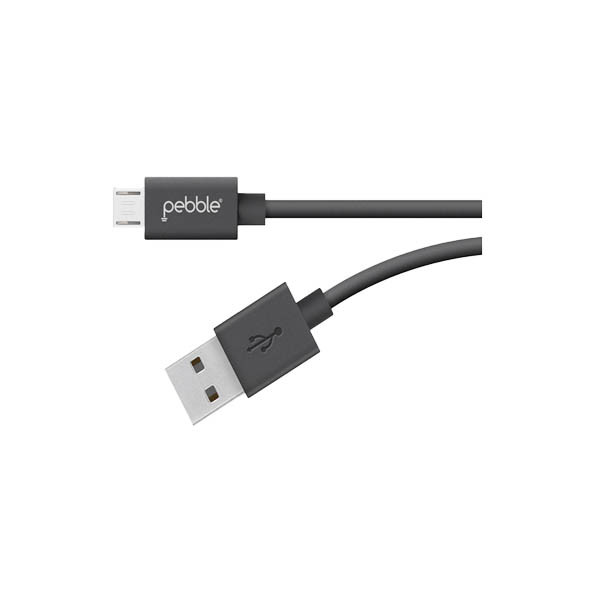 Pebble Micro USB Cable- PBCM10 Black