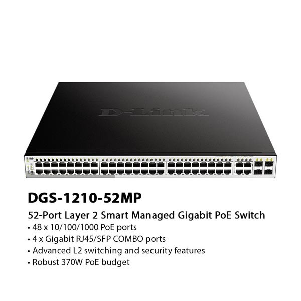 zala.bt Dlink DGS121052MPP 52Port Smart Gigabit PoE Switch